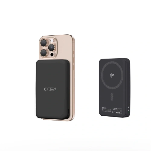 Kup Powerbank Tech-Protect PB24 LifeMag Qi2 MagSafe 10000mah Black - THP3574 - {ean13} - Sklep Home Screen