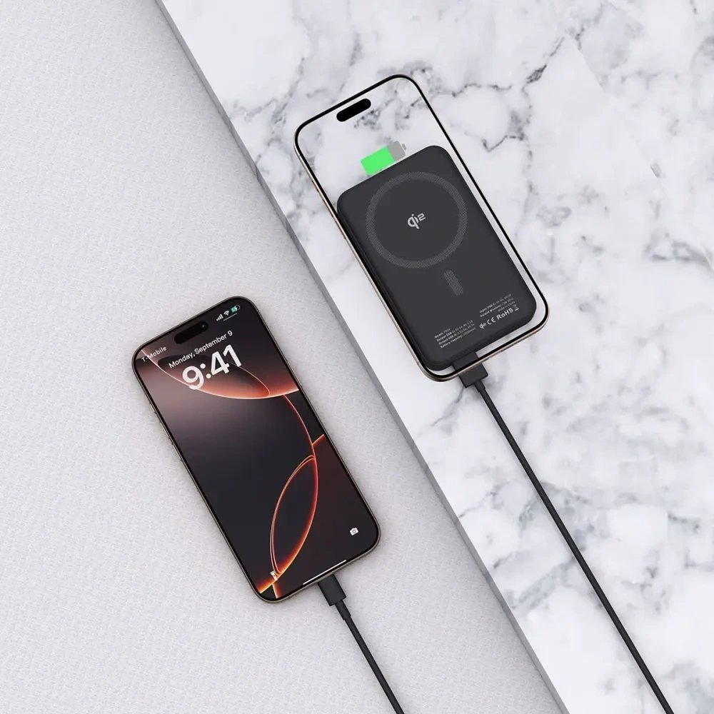 Powerbank Tech-Protect PB24 LifeMag Qi2 MagSafe 10000mah Black