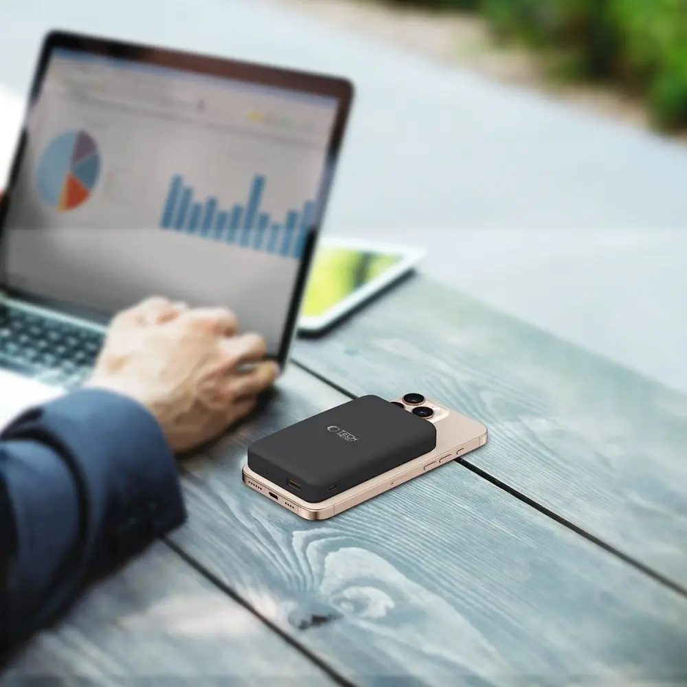 Powerbank Tech-Protect PB24 LifeMag Qi2 MagSafe 10000mah Black