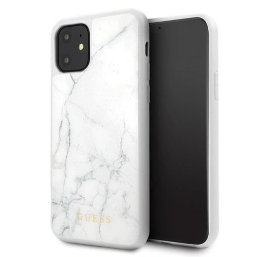 Kup Guess Apple Tasche GUHCN61HYMAWH iPhone 11 weiß/weiß Marmor - GUE399WHT - {ean13} - Sklep Home Screen