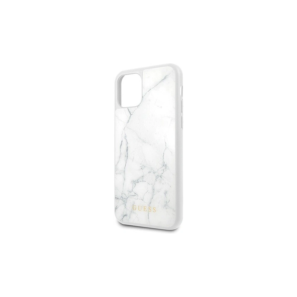 Etui Guess GUHCN61HYMAWH Apple iPhone 11 biały/white Marble