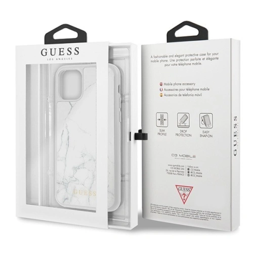 Kup Guess Apple Tasche GUHCN61HYMAWH iPhone 11 weiß/weiß Marmor - GUE399WHT - {ean13} - Sklep Home Screen