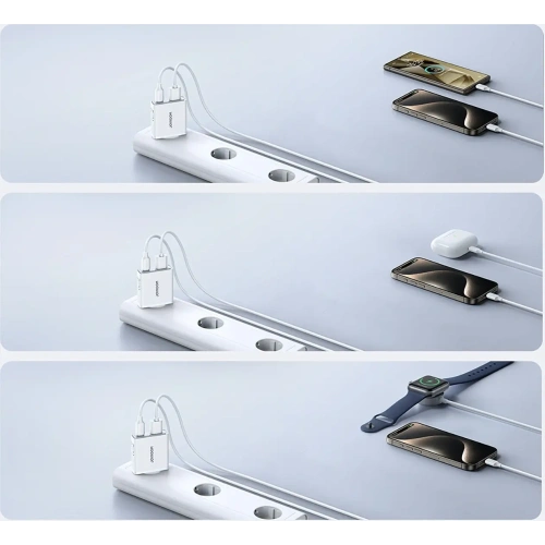Kup Joyroom JR-TCF14 Netzladegerät USB-A USB-C 20W PD QC3.0 weiß - JYR1099 - {ean13} - Sklep Home Screen