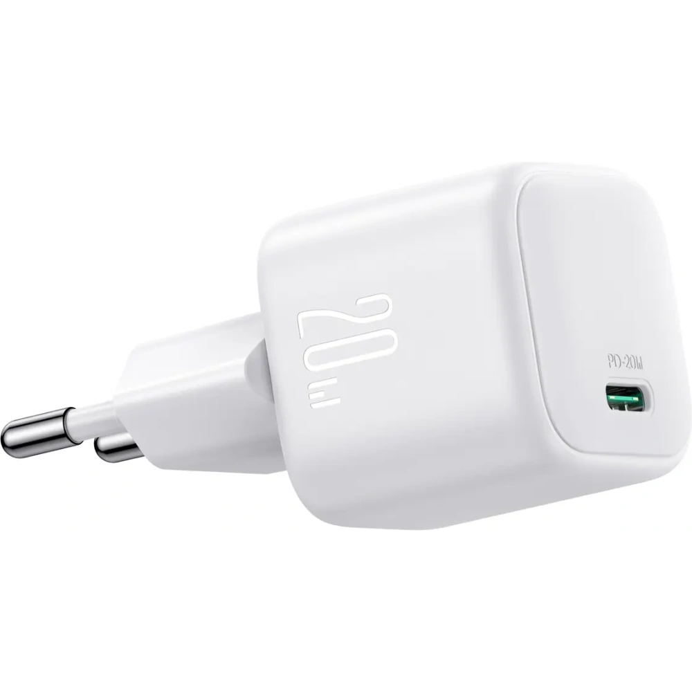 Ładowarka sieciowa Joyroom JR-TCG08 GaN USB-C 20W PD QC3.0 biała