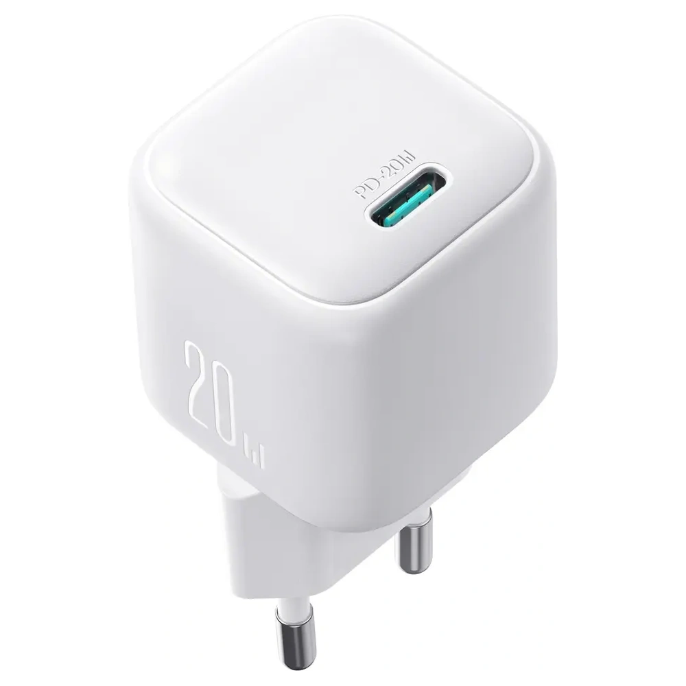 Ładowarka sieciowa Joyroom JR-TCG08 GaN USB-C 20W PD QC3.0 biała