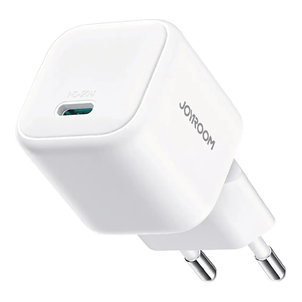 Ładowarka sieciowa Joyroom JR-TCG08 GaN USB-C 20W PD QC3.0 biała