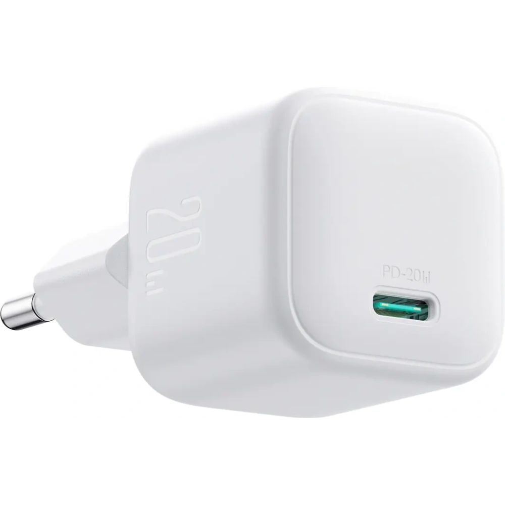 Ładowarka sieciowa Joyroom JR-TCG08 GaN USB-C 20W PD QC3.0 biała