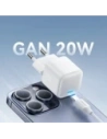 Buy Joyroom JR-TCG08 network charger GaN USB-C 20W PD QC3.0 white - JYR1100 - {ean13} - Home Screen Store Europe