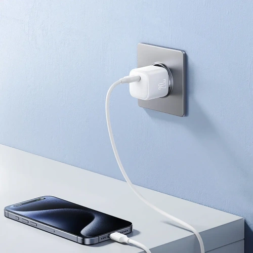 Kup Joyroom JR-TCG08 Netzwerk-Ladegerät GaN USB-C 20W PD QC3.0 weiß - JYR1100 - {ean13} - Sklep Home Screen