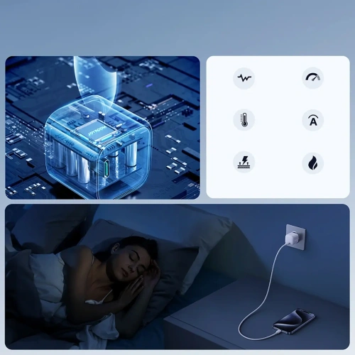 Kup Joyroom JR-TCG08 Netzwerk-Ladegerät GaN USB-C 20W PD QC3.0 weiß - JYR1100 - {ean13} - Sklep Home Screen