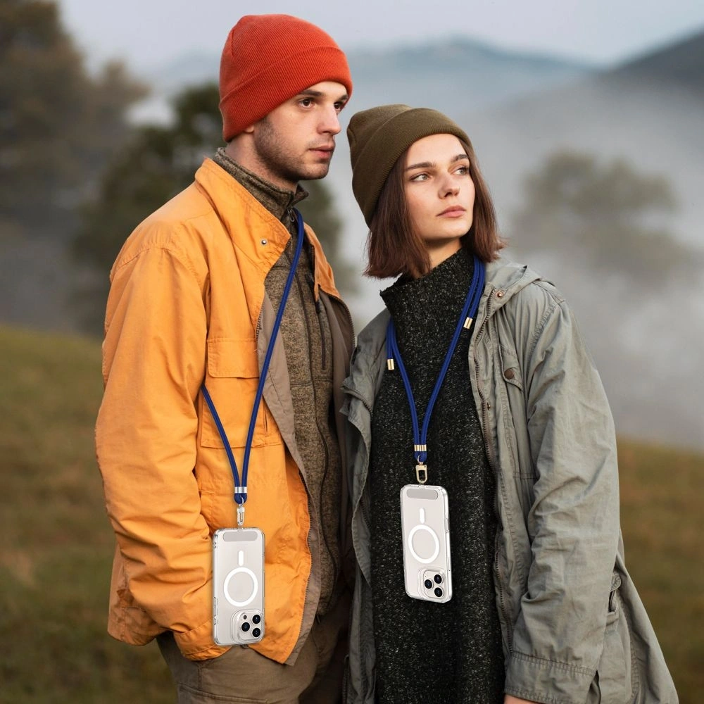 Smycz Tech-Protect C7S Rope Crossbody Strap Navy Blue/silver