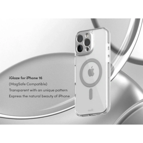 Kup Moshi iGlaze MagSafe Apple iPhone 16 (Argintie Lunară) - MOSH334 - {ean13} - Sklep Home Screen