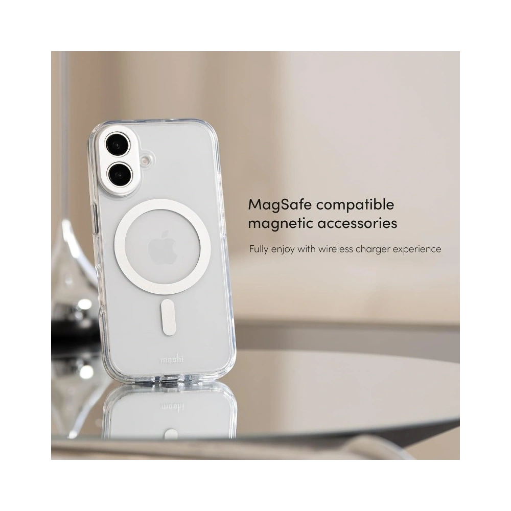 Etui Moshi iGlaze MagSafe Apple iPhone 16 Pro (Luna Silver)