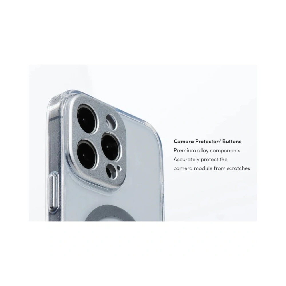 Etui Moshi iGlaze MagSafe Apple iPhone 16 Pro (Luna Silver)