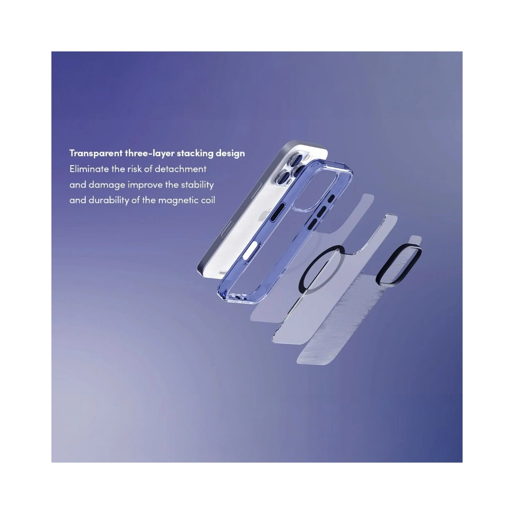 Etui Moshi iGlaze MagSafe Apple iPhone 16 Pro (Dusk Indigo)