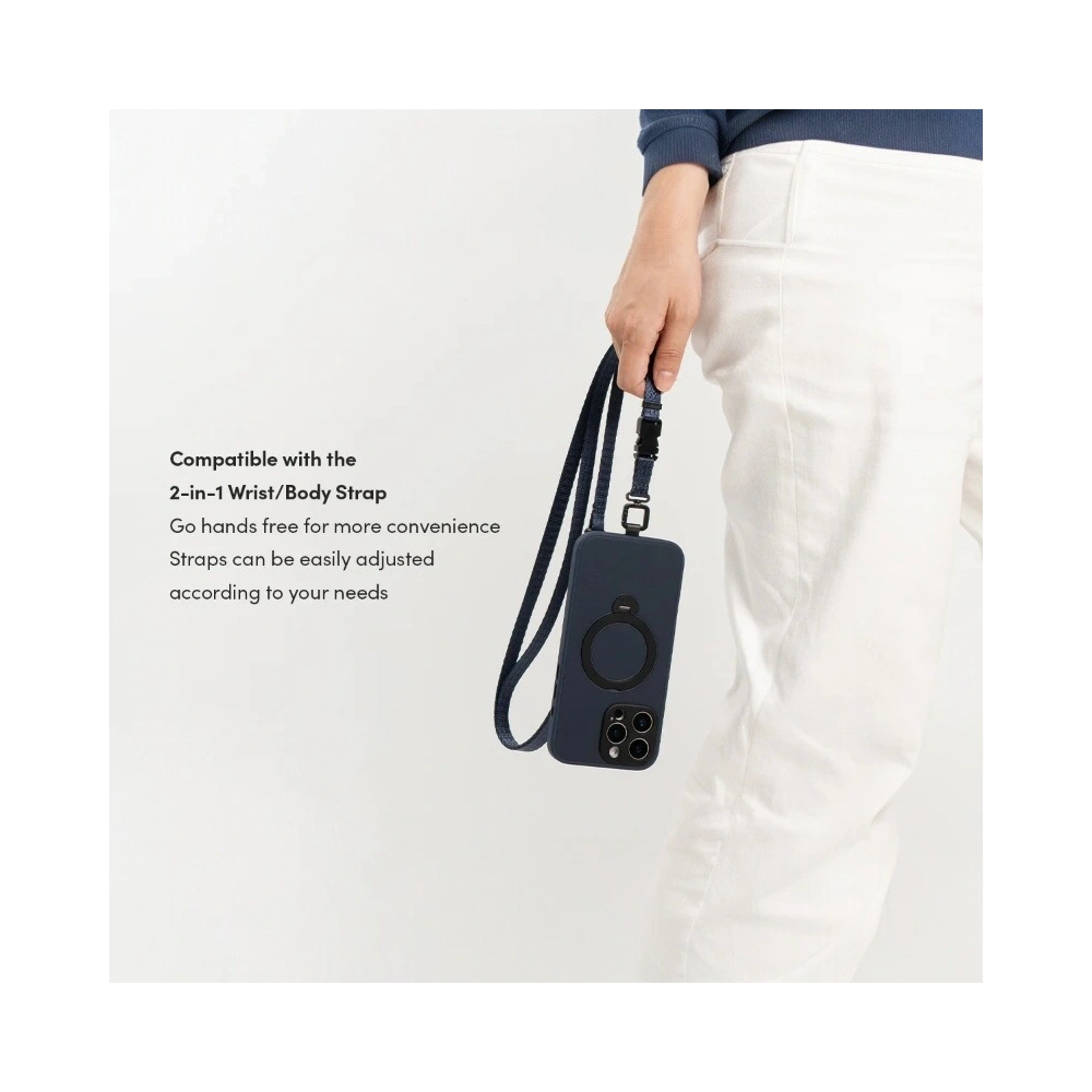 Etui Moshi Kameleon MagSafe Apple iPhone 16 Pro z funkcją podstawki (Midnight Blue)