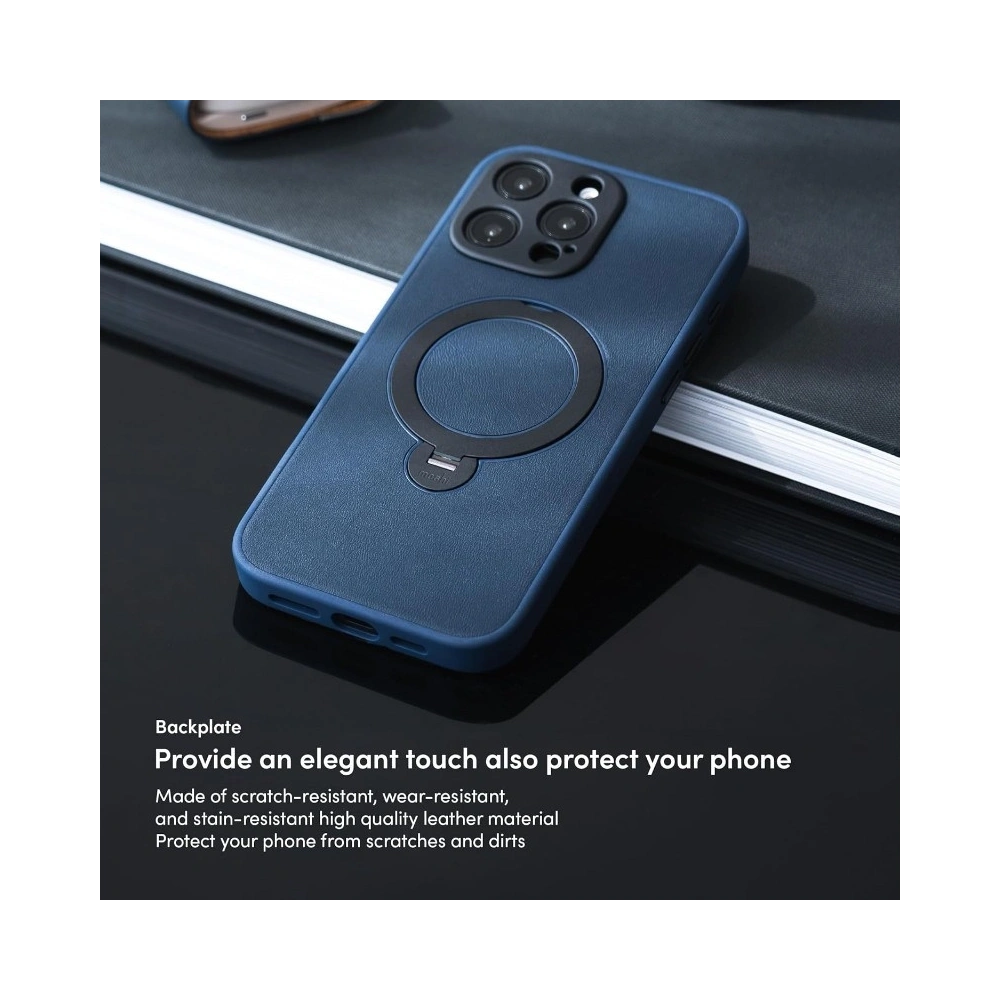 Etui Moshi Kameleon MagSafe Apple iPhone 16 Pro z funkcją podstawki (Midnight Blue)