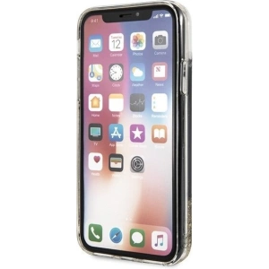 Kup [OUTLET] Karl Lagerfeld KLHCPXROGO iPhone X/Xs czarno-złoty/black & gold hard case Glitter - OT-804 - {ean13} - Sklep Home Screen