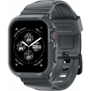 Kup [OUTLET] Etui Spigen Rugged Armor Pro Apple Watch 4/5/6/7/8/9/SE 44/45mm Dark Grey - OT-806 - {ean13} - Sklep Home Screen