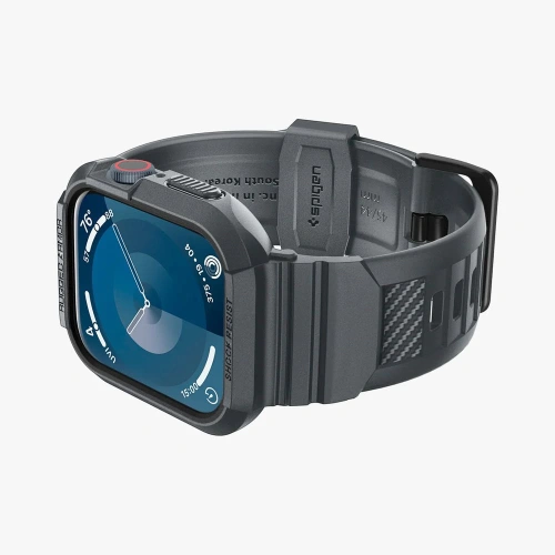 Kup [OUTLET] Case Spigen Rugged Armor Pro Apple Watch 4/5/6/7/8/9/SE 44/45mm Dunkelgrau - OT-806 - {ean13} - Sklep Home Screen