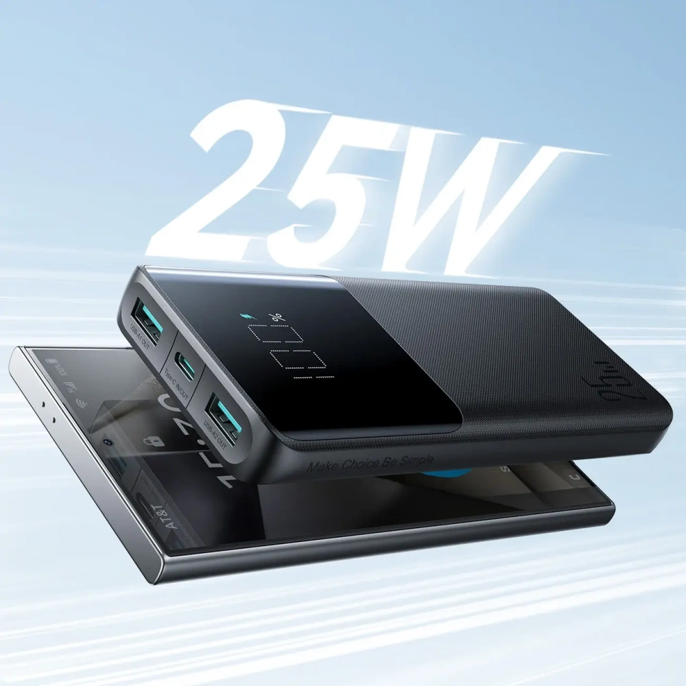 Powerbank Joyroom JR-PBF20 25W 2xUSB-A, USB-C 10000mAh czarny