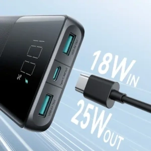 Kup Powerbank Joyroom JR-PBF20 25W 2xUSB-A, USB-C 10000mAh czarny - JYR1105 - {ean13} - Sklep Home Screen