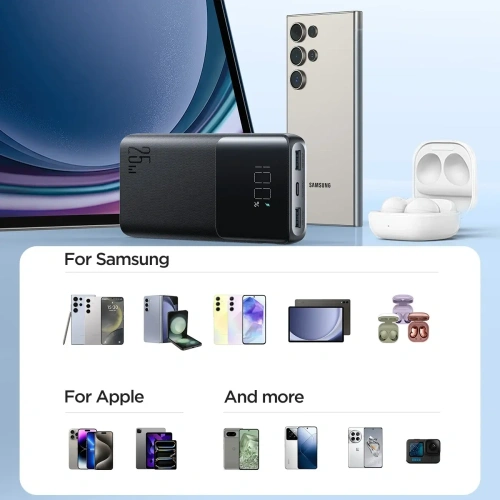 Kup Powerbank Joyroom JR-PBF20 25W 2xUSB-A, USB-C 10000mAh černý - JYR1105 - {ean13} - Sklep Home Screen