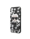 Kup Karl Lagerfeld KLHCPXFLFBBK iPhone X/Xs schwarz/schwarz Blume Ikonik Karl - KLD256BLK - {ean13} - Sklep Home Screen