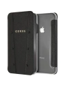 Etui Guess GUFLBKI65KASABK Apple iPhone XS Max černý/black book Kaia Saffiano