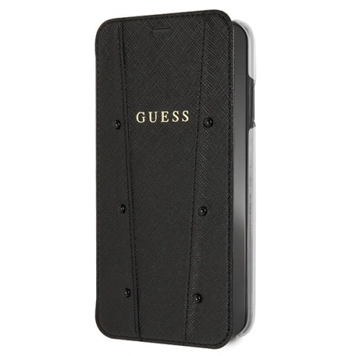 Kup Guess Apple Tasche GUFLBKI65KASABK iPhone XS Max schwarz/schwarz Buch Kaia Saffiano - GUE401BLK - {ean13} - Sklep Home Screen