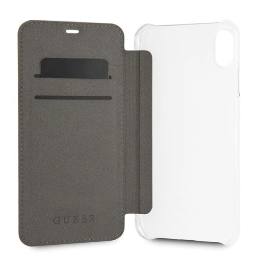 Kup Guess Apple Tasche GUFLBKI65KASABK iPhone XS Max schwarz/schwarz Buch Kaia Saffiano - GUE401BLK - {ean13} - Sklep Home Screen