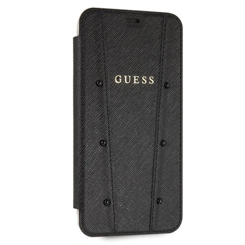 Kup Guess Apple Tasche GUFLBKI65KASABK iPhone XS Max schwarz/schwarz Buch Kaia Saffiano - GUE401BLK - {ean13} - Sklep Home Screen