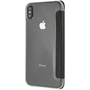 Kup Etui Guess GUFLBKI65KASABK Apple iPhone XS Max czarny/black book Kaia Saffiano - GUE401BLK - {ean13} - Sklep Home Screen
