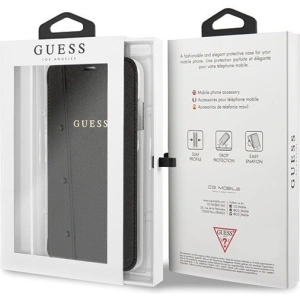 Kup Etui Guess GUFLBKI65KASABK Apple iPhone XS Max czarny/black book Kaia Saffiano - GUE401BLK - {ean13} - Sklep Home Screen