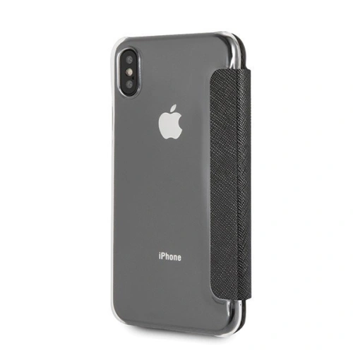 Kup Guess Apple Tasche GUFLBKPXKASABK iPhone X/XS schwarz/schwarz book Kaia Saffiano - GUE402BLK - {ean13} - Sklep Home Screen