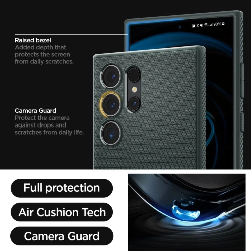 Kup [OUTLET] Case Spigen Liquid Air Samsung Galaxy S24 Ultra Abyssgrün - OT-807 - {ean13} - Sklep Home Screen