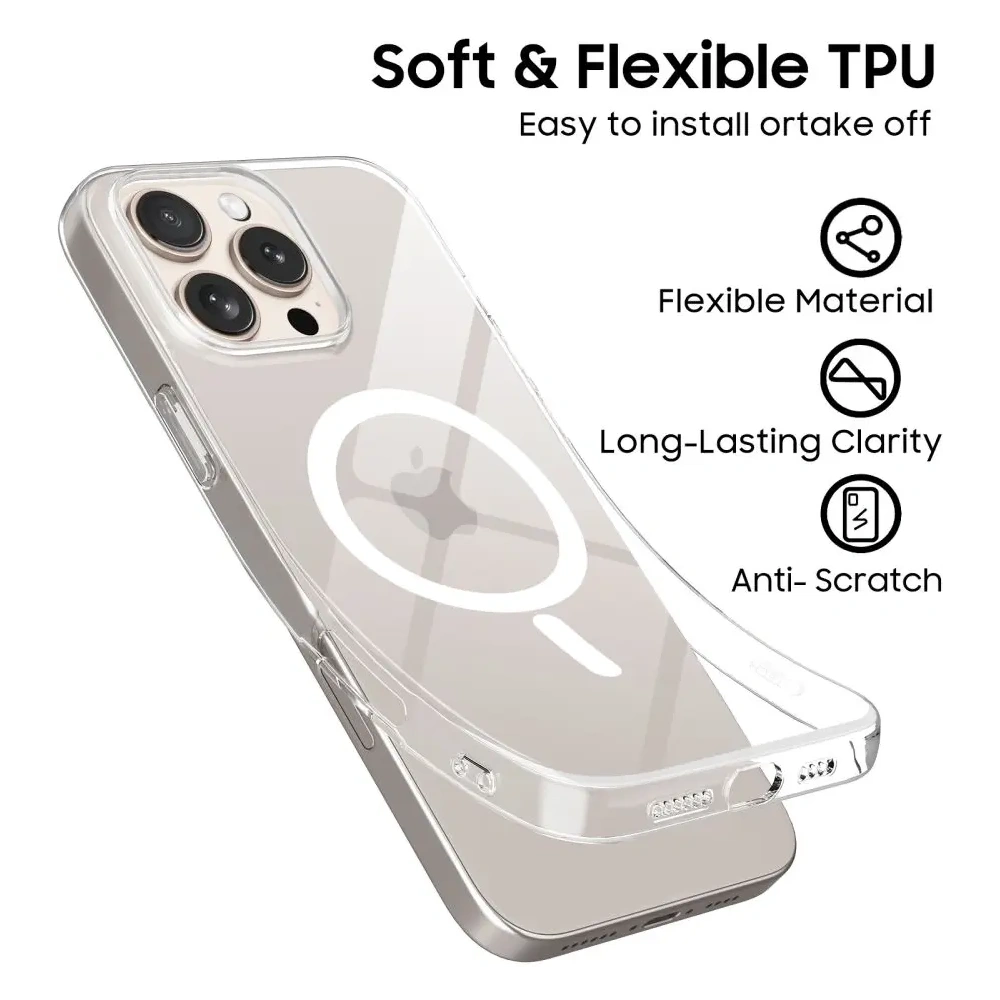 Etui Tech-protect Flexair MagSafe Apple iPhone 16 Pro Max Clear