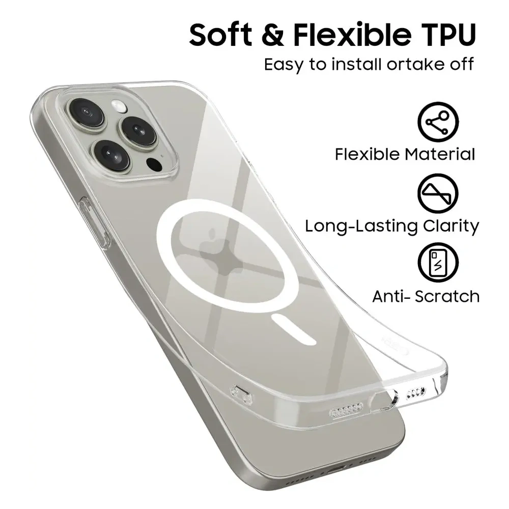 Etui Tech-protect Flexair MagSafe Apple iPhone 15 Pro Max Clear