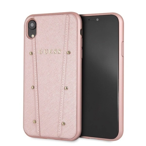 Kup Etui Guess GUHCI61KAILRG Apple iPhone XR rózsaszín-arany/hard case Kaia Saffiano - GUE404RS - {ean13} - Sklep Home Screen