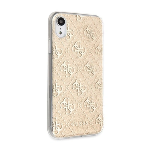 Buy Guess GUHCI61PCU4GLGO iPhone Xr gold hard case 4G Glitter - GUE405GLD - {ean13} - Home Screen Store Europe