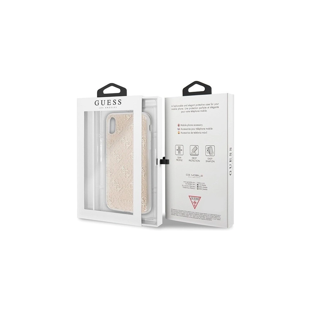 Etui Guess GUHCI61PCU4GLGO Apple iPhone XR złoty/gold hard case 4G Glitter