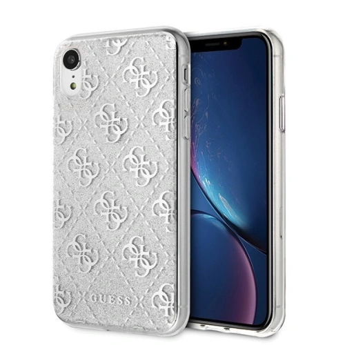 Kup Etui Guess GUHCI61PCU4GLSI Apple iPhone XR argintiu/silver hard case 4G Glitter - GUE406SLV - {ean13} - Sklep Home Screen