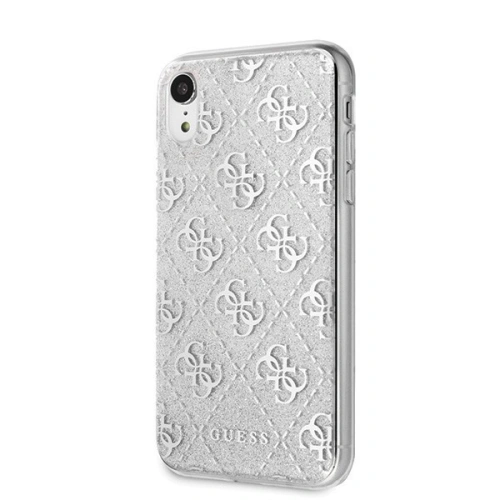 Kup Etui Guess GUHCI61PCU4GLSI Apple iPhone XR argintiu/silver hard case 4G Glitter - GUE406SLV - {ean13} - Sklep Home Screen