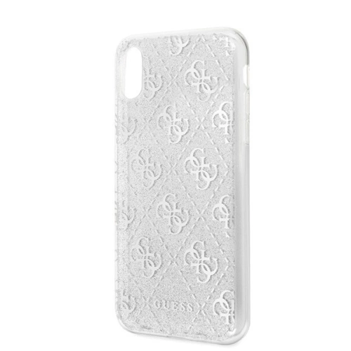 Buy Guess GUHCI61PCU4GLSI iPhone Xr silver hard case 4G Glitter - GUE406SLV - {ean13} - Home Screen Store Europe