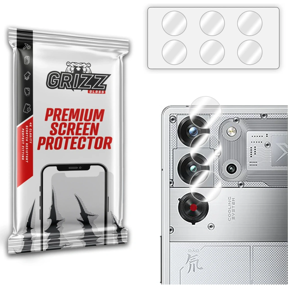 Szkło na aparat GrizzGlass HybridGlass Camera do ZTE nubia Red Magic 10 Pro Plus