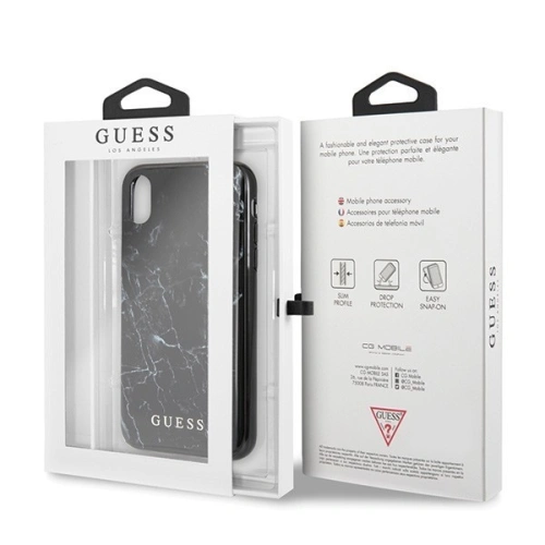Buy Guess GUHCI61PCUMABK iPhone Xr black Marble - GUE407BLK - {ean13} - Home Screen Store Europe