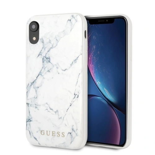 Kup Etui Guess GUHCI61PCUMAWH Apple iPhone XR bílý/white Marble - GUE408WHT - {ean13} - Sklep Home Screen