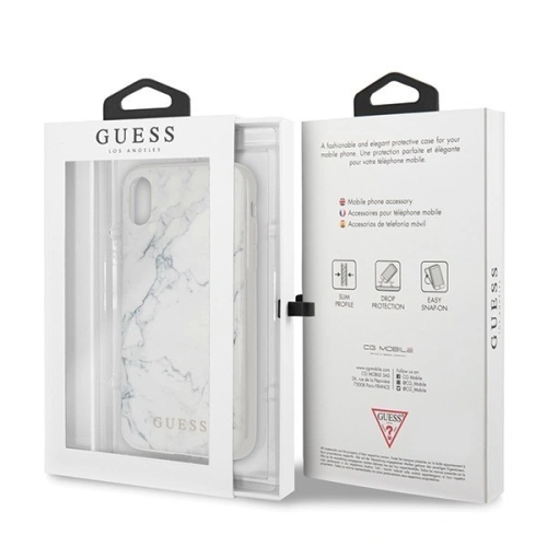 Kup Etui Guess GUHCI61PCUMAWH Apple iPhone XR bílý/white Marble - GUE408WHT - {ean13} - Sklep Home Screen