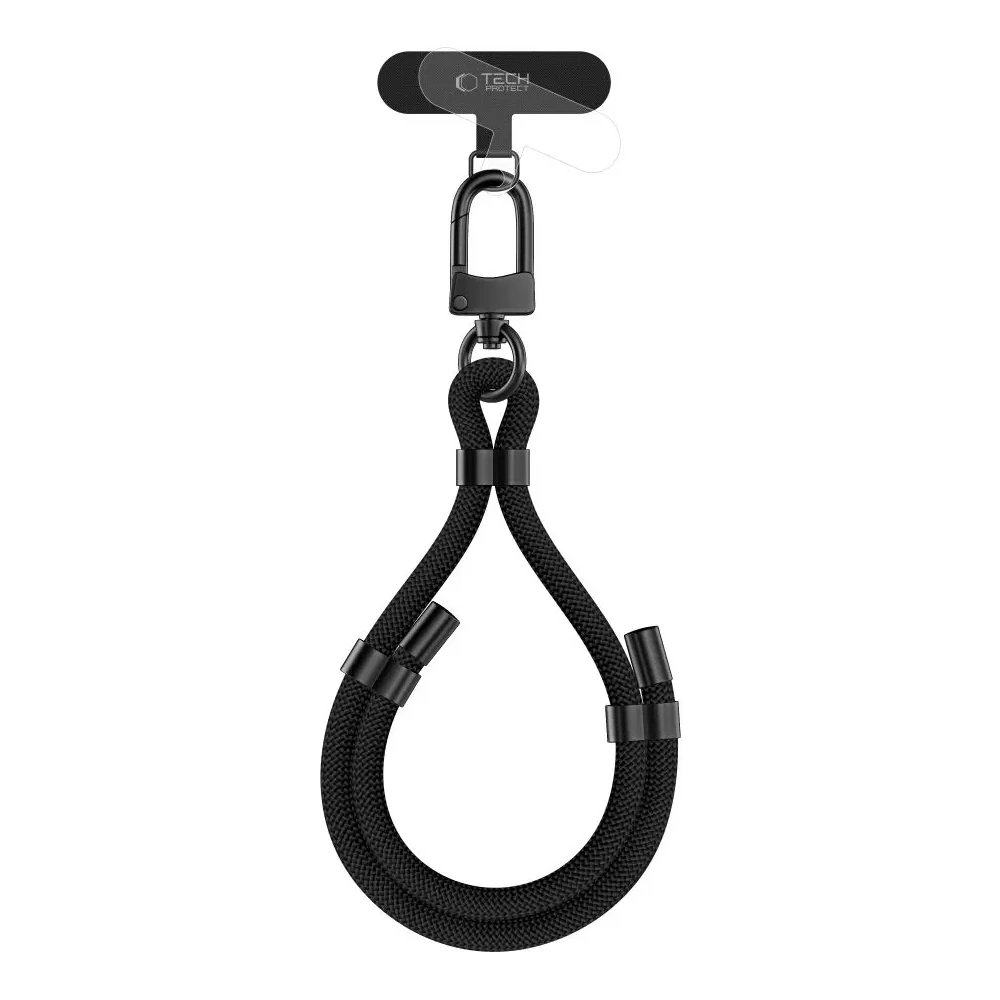 Smycz Tech-Protect C4S Rope Wrist Strap Black/black