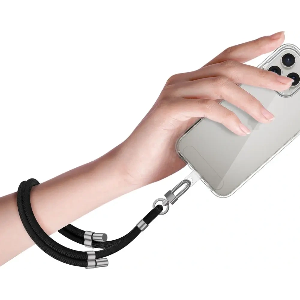 Smycz Tech-Protect C4S Rope Wrist Strap Black/silver